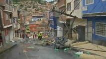 Terrible accidente en Bogotá: camión se quedó sin frenos, arrolló cinco vehículos y viviendas
