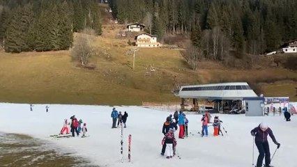 La falta de nieve amenaza le temporada de esquí en Austria