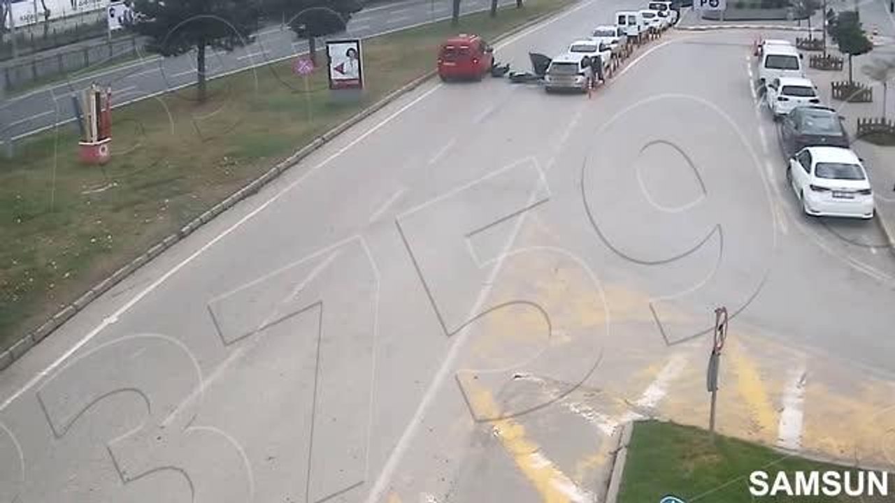 Samsun ve Tokat'taki trafik kazaları KGYS kameralarına yansıdı