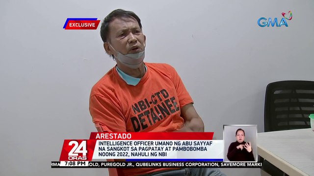 Intelligence officer umano ng Abu Sayyaf na sangkot sa pagpatay at pambobomba noong 2022, nahuli ng NBI | 24 Oras
