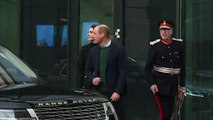 William and Kate wave to crowds as they arrive in Liverpool