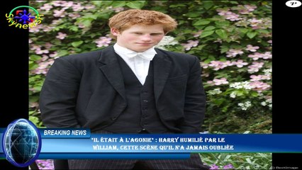 "Il était à l'agonie" : Harry humilié par le  William, cette scène qu'il n'a jamais oubliée