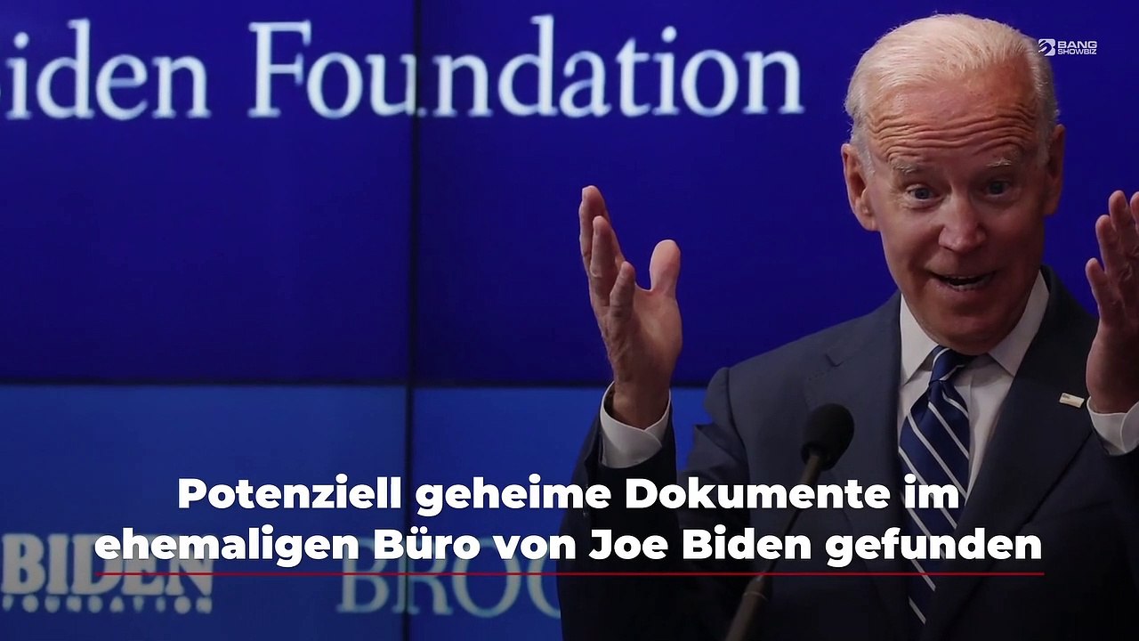 Potenziell geheime Dokumente im ehemaligen Büro von Joe Biden gefunden