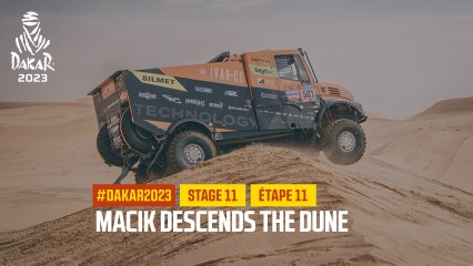 Macik descend la dune / Macik descends the dune - Étape 11 / Stage 11 - #Dakar2023