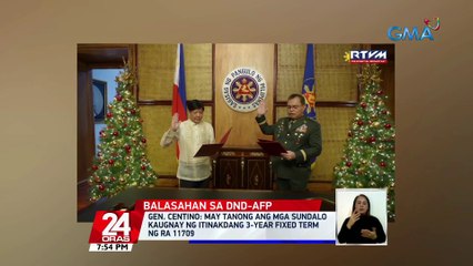 Sec. Galvez, itutuloy ang mga plano ng pinalitan at pananatilihin ang mga itinalagang DND official | 24 Oras