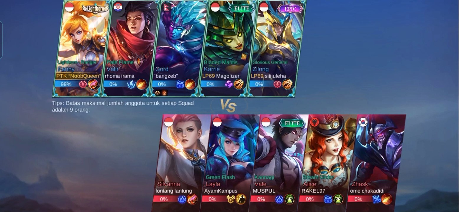 FANNY SAVAGE savage maniac  mobile legends