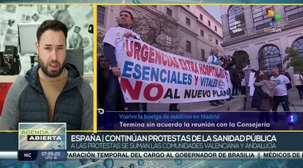 Continúan las protestas de la sanidad pública en España