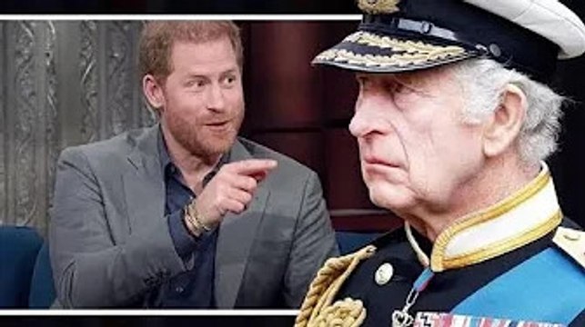 Ansioso e triste Re Carlo un'anima molto gentile che vuole la riconciliazione con Harry