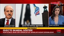İsveç'te skandal görüntü: Erdoğan'ı hedef aldılar