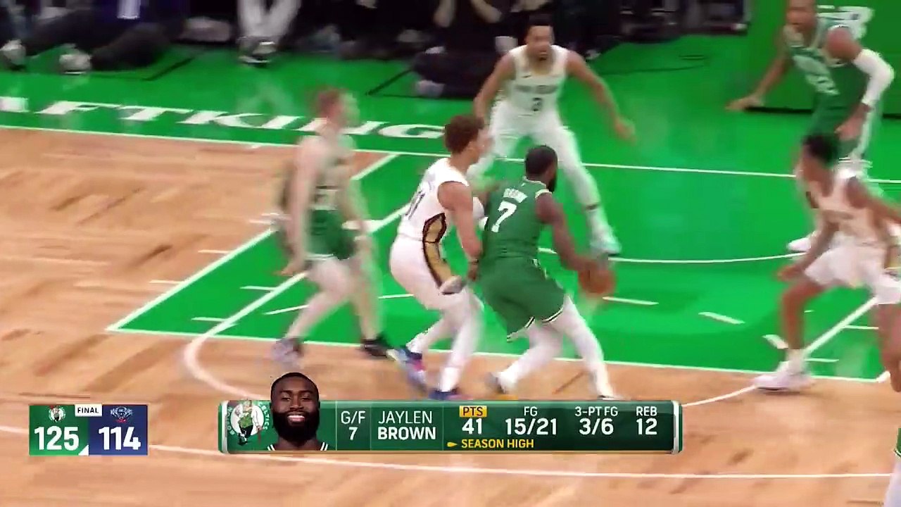 INSTANT REACTION_ Jaylen Brown scores season-high 41 points in win over Pelicans
