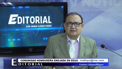 COMUNIDAD HONDUREÑÁ ENOJADA EN EEUU