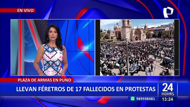 Puno: Pobladores dan último adiós a los 17 fallecidos en protestas