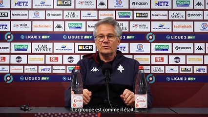 Metz - Quevilly-Rouen, la conférence d'avant-match