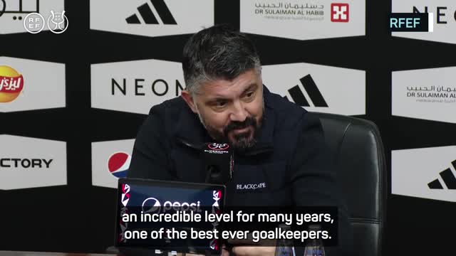 Gattuso hails Courtois as 'one of the best goalkeepers ever'