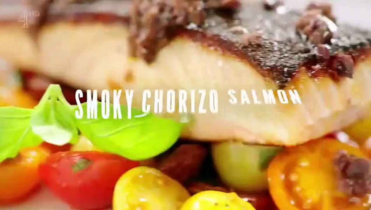 Jamie's quick and easy food - se2 - ep05 - chorizo salmon $$ lovely lamb hotpot hd watch