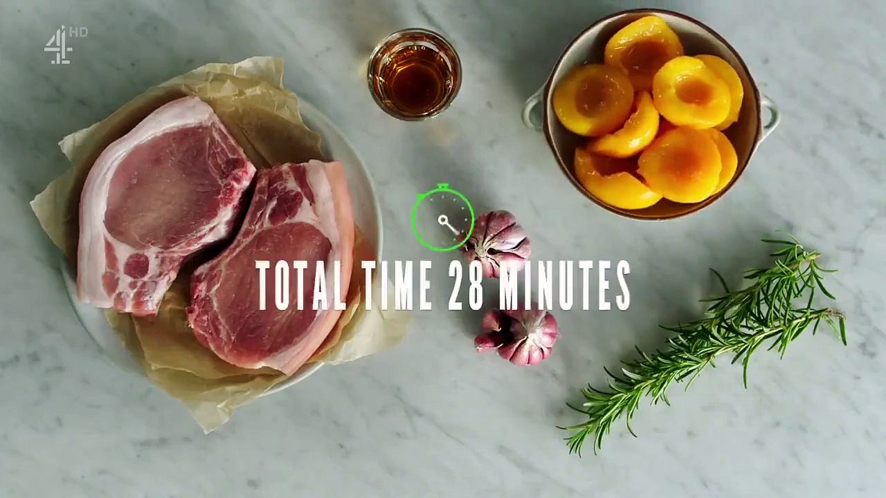 Jamie's Quick and Easy Food - Se3 - Ep01 - Pork Chops, Berry Meringue, Harissa Chicken Traybake HD Watch