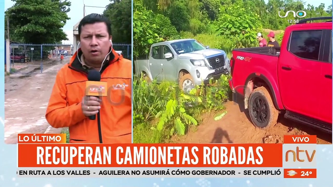 Recuperan camionetas O km robadas