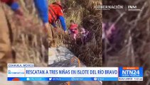 Tres niñas salvadoreñas fueron rescatadas en un islote del Rio Bravo, México