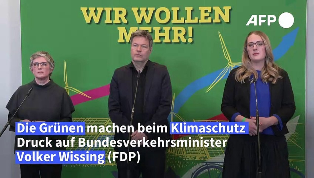 Streit um CO2-Emissionen: Grüne machen Druck auf Verkehrsminister