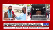 Retiran restos de joven asesinado frente a Casa Presidencial