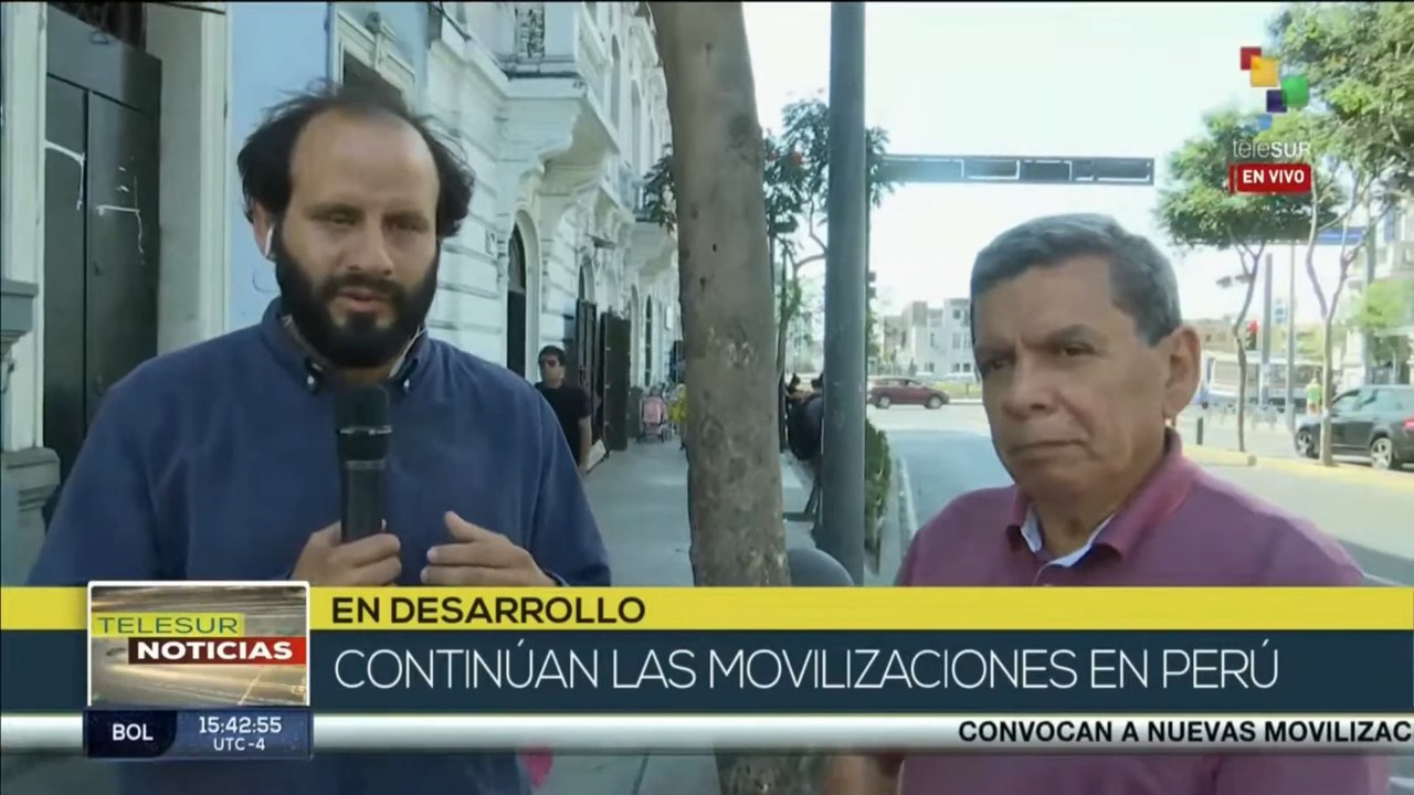 Continúan las movilizaciones en Perú en contra del gobierno de Dina Boluarte