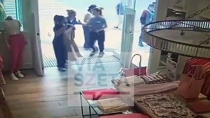 Ataque a una mujer policía en Recoleta