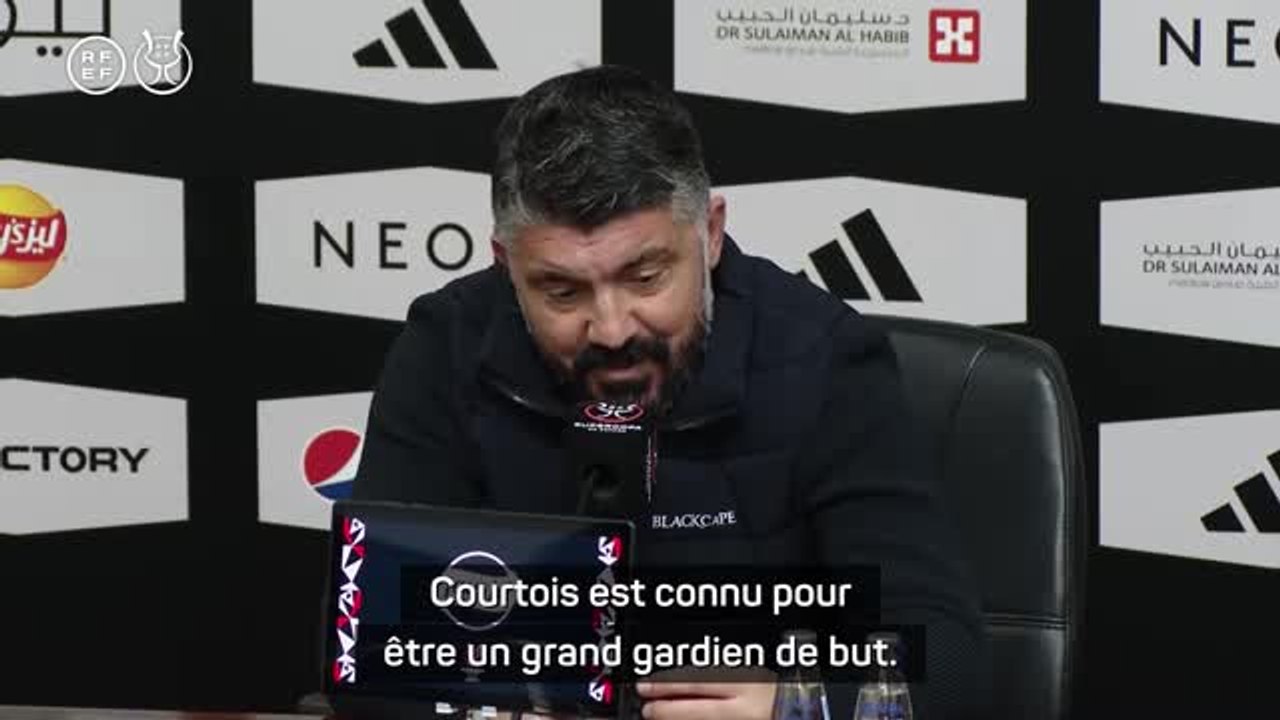 Valence - Gattuso : "Courtois est connu pour être un grand gardien"