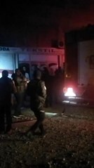 Nusaybin'de tekstil atölyesinde çıkan yangın korkuttu