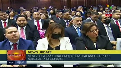 Pres. of Venezuela stressed the growth of the economy and the need for a post-oil economy