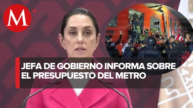 Sheinbaum niega reducción de presupuesto del Metro de la CdMx tras accidente en Línea 3