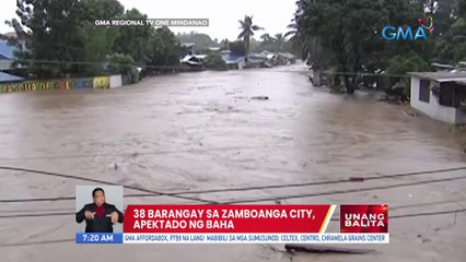 38 barangay sa Zamboanga City, apektado ng baha | UB