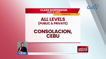 Class Suspension Announced as of 7:30 AM on January 13, 2023 | UB