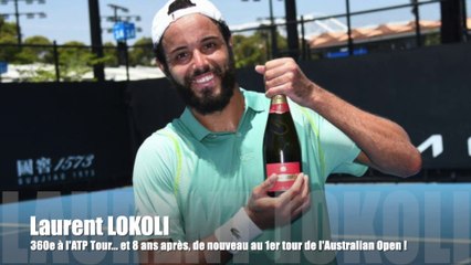 Open d'Australie 2023 - Laurent Lokoli au 1er tour de l'Australian Open : "Je sais où je veux aller... et dire qu'il y a un an et demi, j'avais arrêté le tennis"
