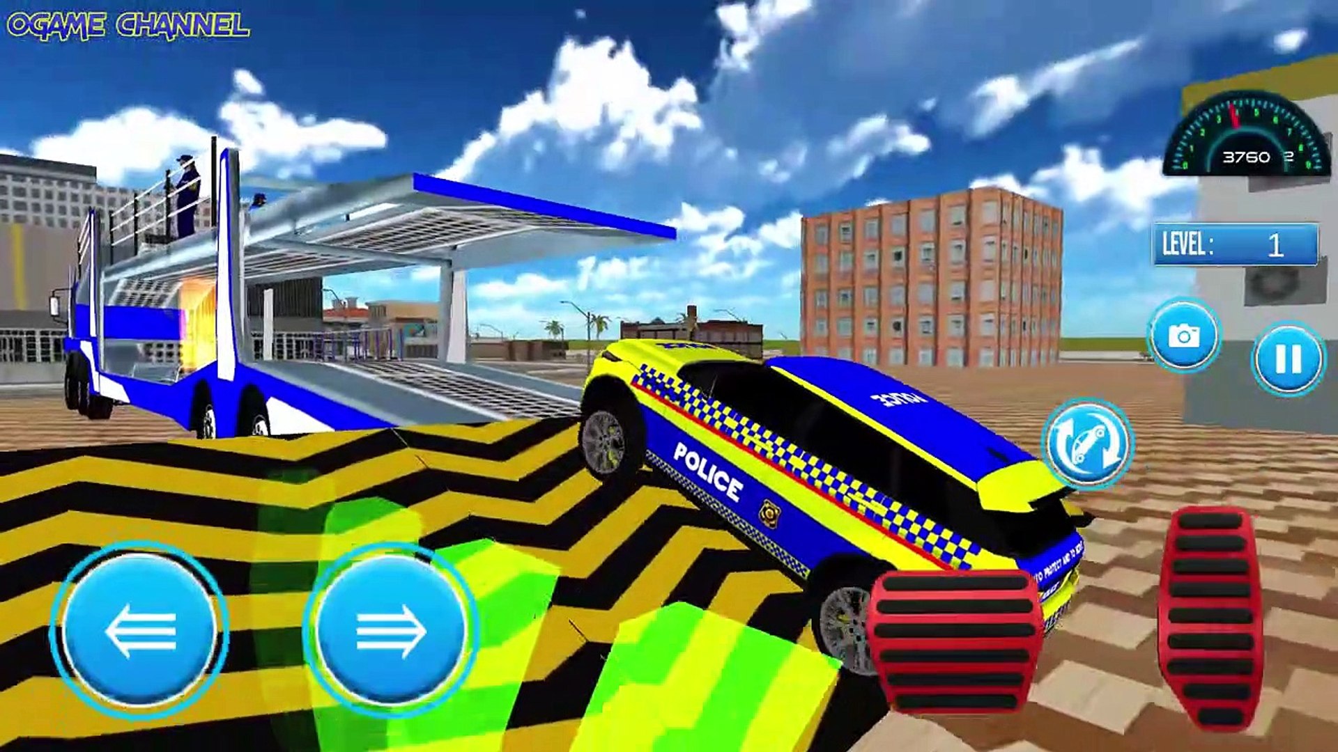 US Police Car Truck Transport 3D - Transporter Trailer Truck Driver  Simulator - Android GamePlay - Vidéo Dailymotion
