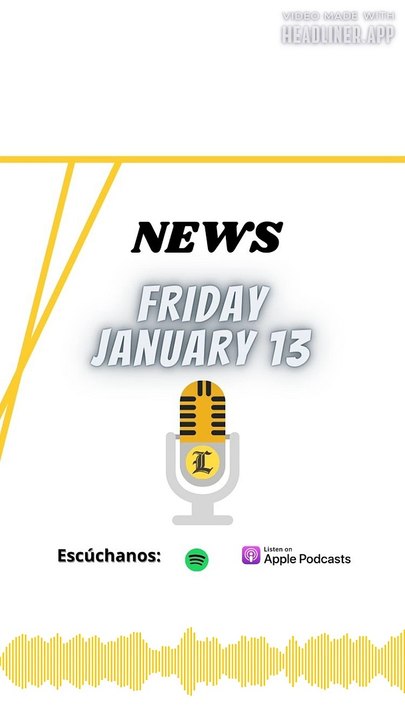 NEWS 13 FRIDAY JANUARY
