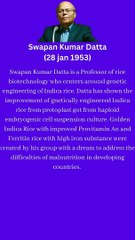 swapan kumar datta| rice biotechnology specialist| indica rice