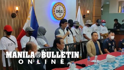 8 alleged NPA commanders surrenders presented at Camp Crame