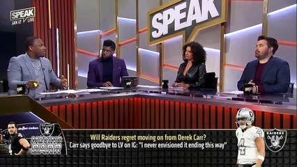 Will Raiders regret moving on from QB Derek Carr_NFL _ SPEAK