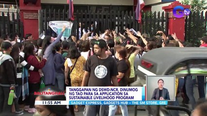 Tanggapan ng DSWD-NCR, dinumog ng tao para sa application sa sustainable livelihood program | BT