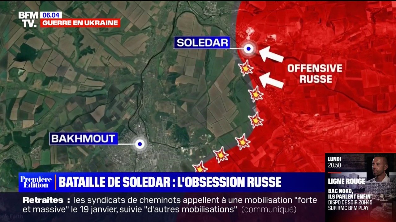 Guerre en Ukraine: l'obsession russe pour la petite ville de Soledar, théâtre de violents affrontements