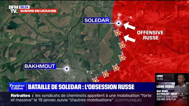 Guerre en Ukraine: l'obsession russe pour la petite ville de Soledar, théâtre de violents affrontements