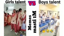 Girls talent vs boys talent in school funny memes #shortvideo  //  Girls Vs Boys / Girls Mind Vs Boys Mind Funny Vidoe // Girls Vs Boys Meme // Funny Meme // Viral Meme