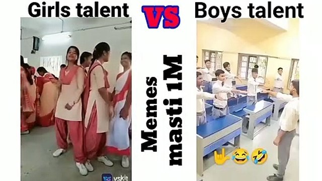 Girls talent vs boys talent in school funny memes #shortvideo // Girls Vs Boys / Girls Mind Vs Boys Mind Funny Vidoe // Girls Vs Boys Meme // Funny Meme // Viral Meme
