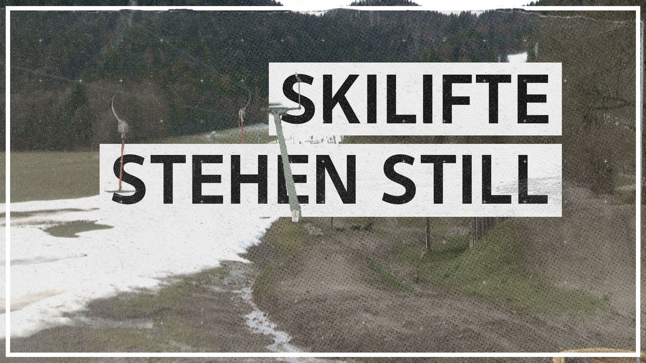 Auch in Bayern kaum Schnee: Skigebiete stehen still