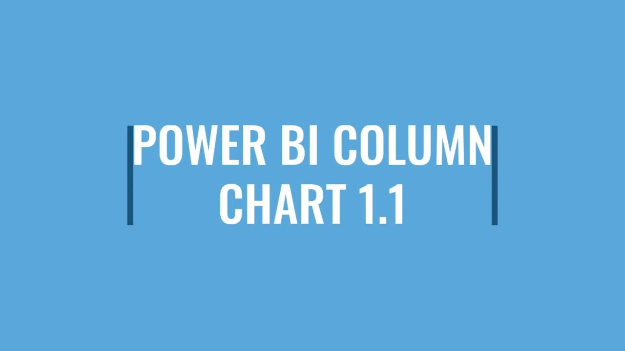 1.2 POWER BI HOW TO CREATE CHART COLUMN