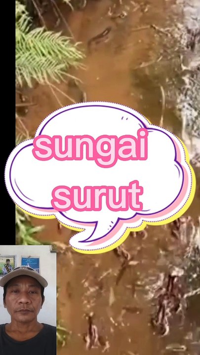 Sungai surut banyak ikan
