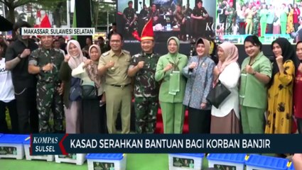KASAD Serahkan Bantuan Bagi Korban Banjir