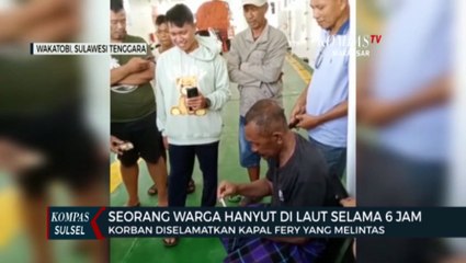 Hanyut Di Laut Selama 6 Jam, Korban Diselamatkan Kapal Fery Yang Melintas