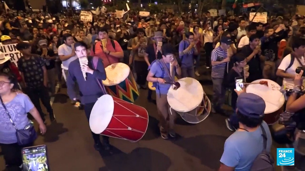 'Stop this massacre': Thousands protest in Peru demanding president step down