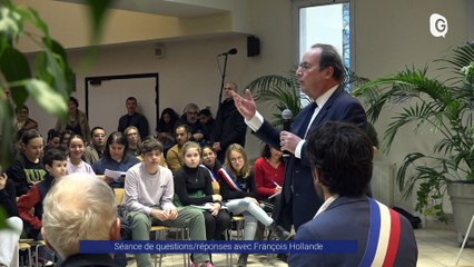 Reportage - Séance de questions/réponses avec François Hollande